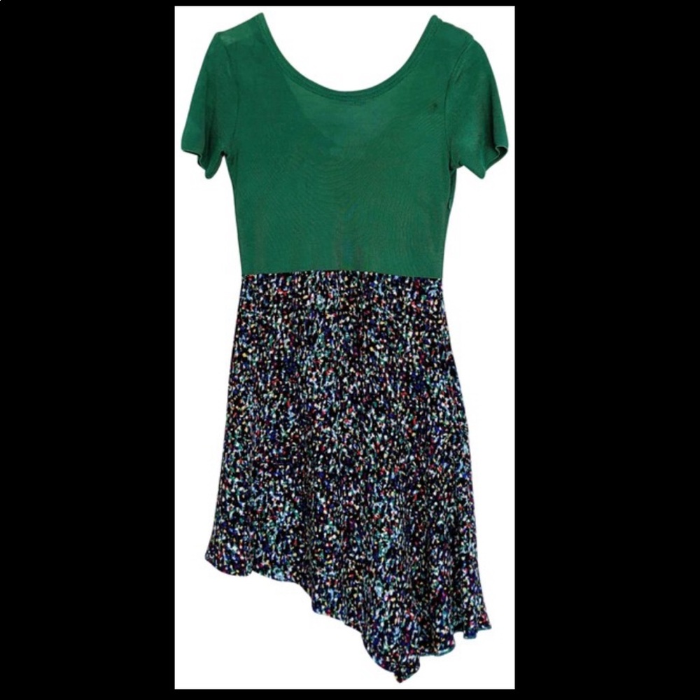 Sandro asymmetrical silk dress - small